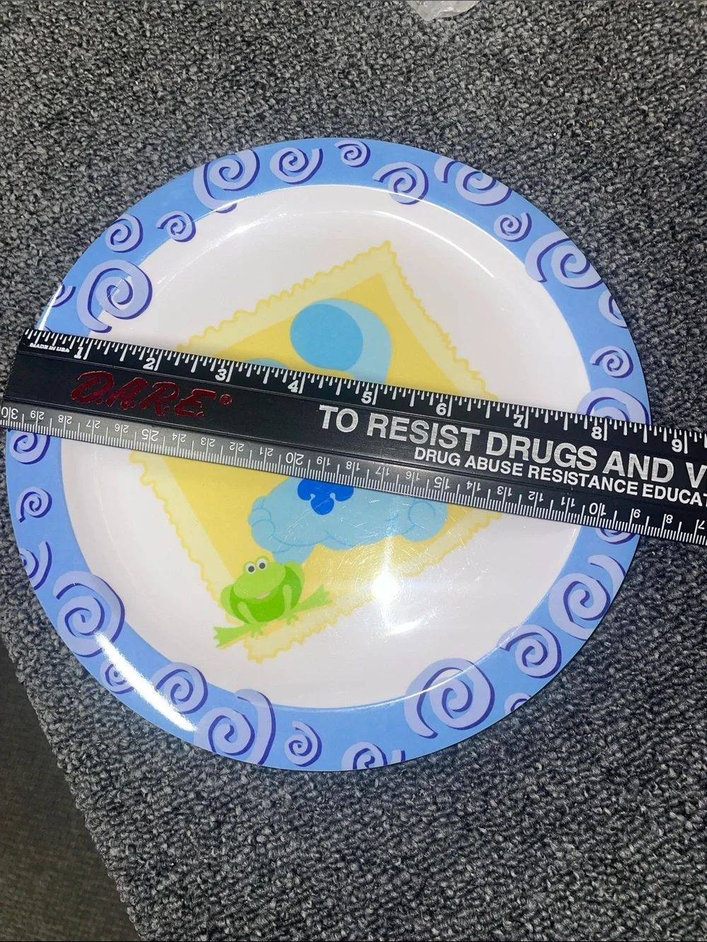 Vintage Blues Clues Melamine Plate Set of 2. GUC